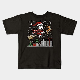 Baby Santa at Christmas vacation Kids T-Shirt